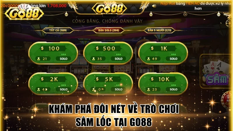 Khám phá đôi nét về trò chơi Sâm lốc tại Go88